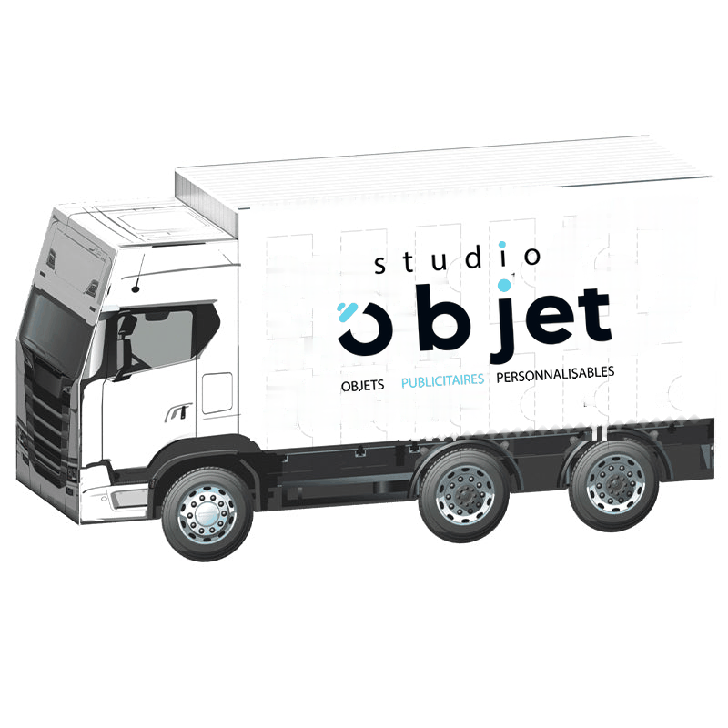 Calendrier de l'Avent camion 3D