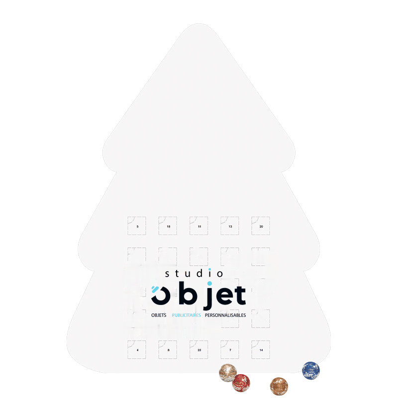 Calendrier de l'Avent forme sapin