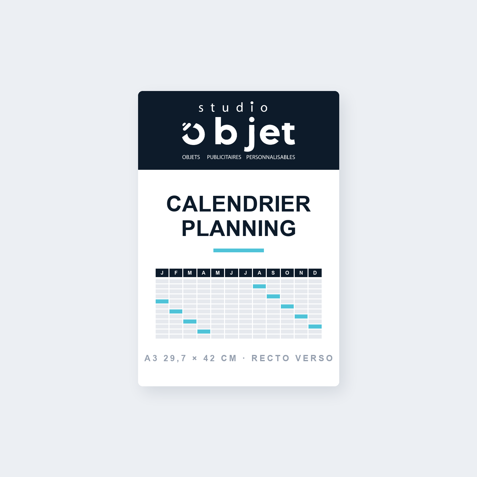 Calendrier planning personnalisé