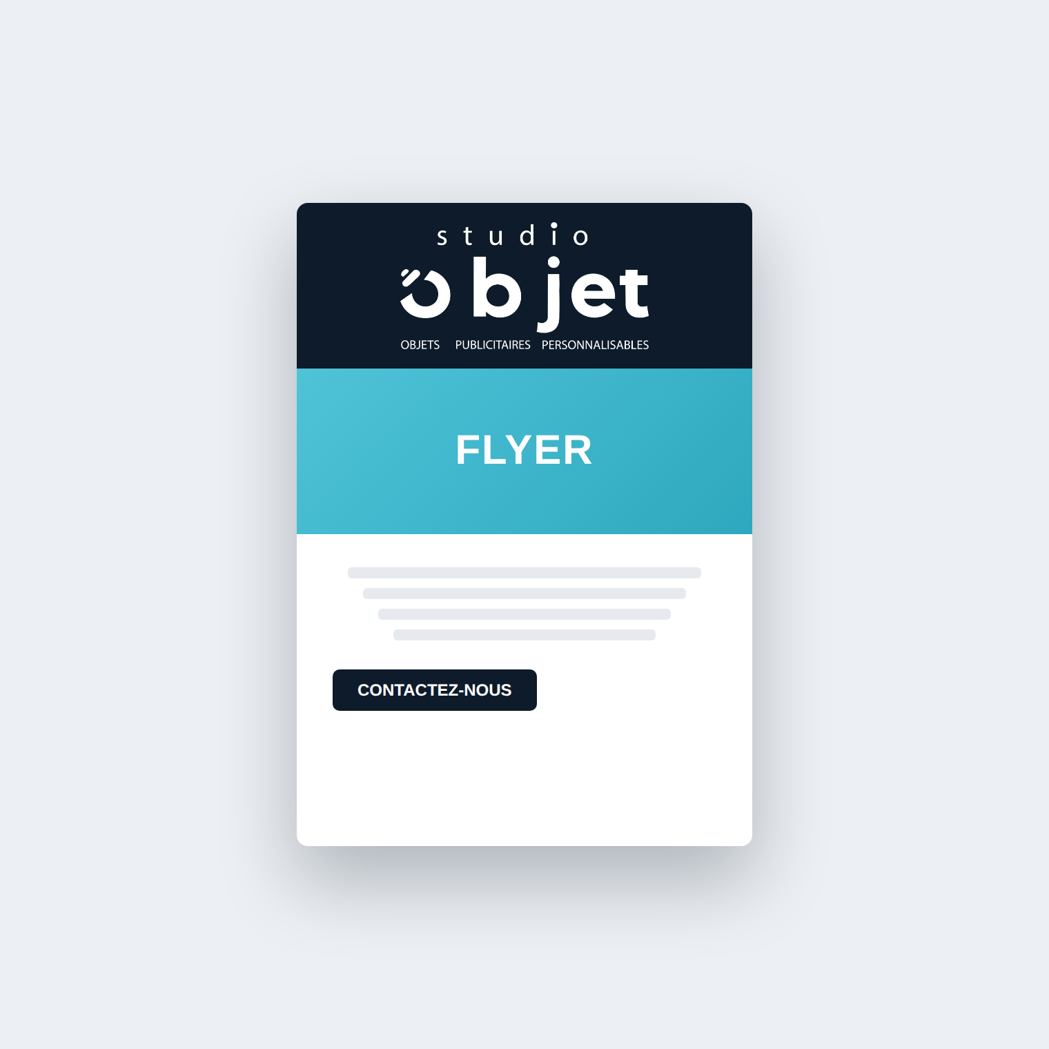Flyers — papier classique